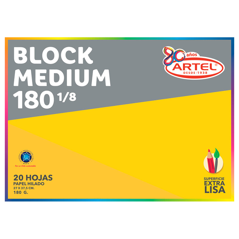 BLOCK MEDIUM 180 1/8 ARTEL