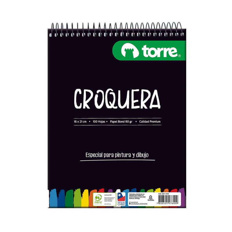 CROQUERA 16X21 CM TORRE